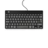 R-Go Tools Ergonomische Tastatur R-Go Compact Break, kompakte Tastatur mit Pausen-Software, AZERTY (FR), kabelgebunden, schwarz