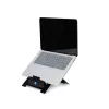 R-Go Tools Laptop-Ständer R-Go Riser Flexible, verstellbarer faltbarer Laptop-Riser, ergonomisch, Hylite-Aluminium, schwarz