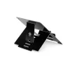 R-Go Tools Laptop-Ständer R-Go Riser Flexible, verstellbarer faltbarer Laptop-Riser, ergonomisch, Hylite-Aluminium, schwarz