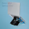 R-Go Tools Laptop-Ständer R-Go Riser Flexible, verstellbarer faltbarer Laptop-Riser, ergonomisch, Hylite-Aluminium, schwarz