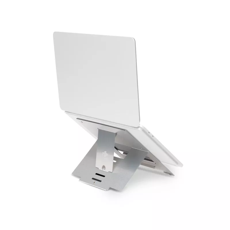 R-Go Tools Laptop-Ständer R-Go Riser Flexible, verstellbarer klappbarer Laptop-Ständer, ergonomisch, Hylite-Aluminium, silber