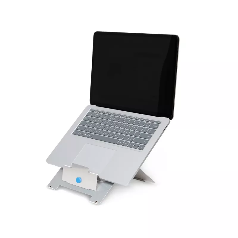 R-Go Tools Laptop-Ständer R-Go Riser Flexible, verstellbarer klappbarer Laptop-Ständer, ergonomisch, Hylite-Aluminium, silber