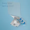 R-Go Tools Laptop-Ständer R-Go Riser Flexible, verstellbarer klappbarer Laptop-Ständer, ergonomisch, Hylite-Aluminium, silber