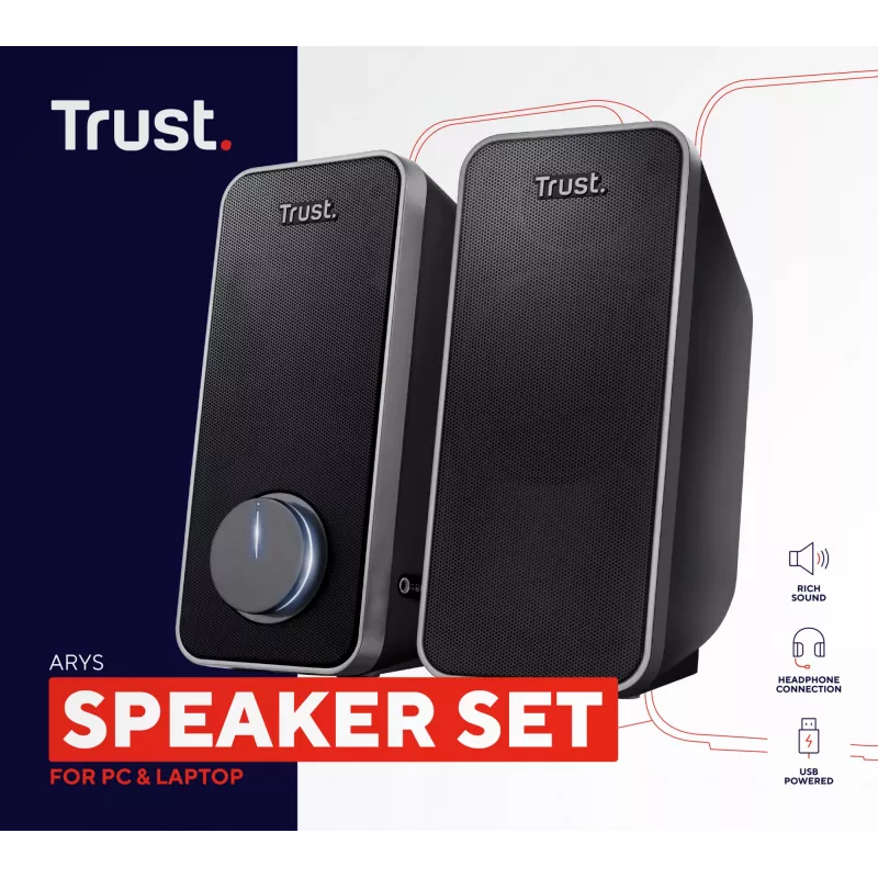 Trust 20179 Lautsprecher Schwarz Kabelgebunden 14 W