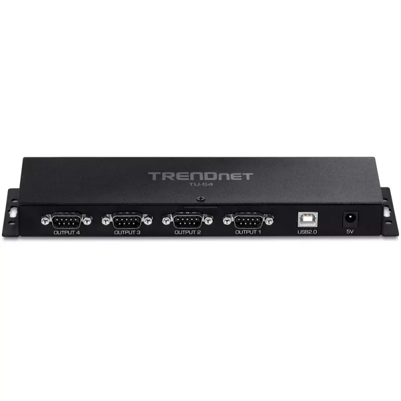 Schnittstellenkarten-Adapter RS-232 Trendnet TU-S4 USB Typ-B Buchse Schwarz