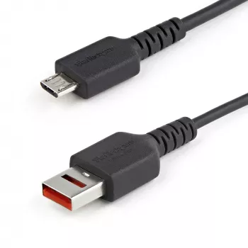 StarTech.com 1m Secure Ladekabel – USB-A auf Micro-USB Datenblocker Nur-Ladekabel – Nur-Strom-Ladekabel für Telefon/Tablet – Datenblockierender USB-Schutzadapterkabel