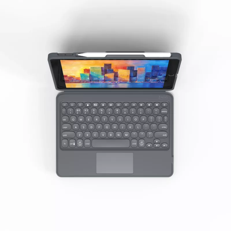 ZAGG Tastatur Pro Keys with Trackpad-Apple-iPad 10.2-Schwarz/Gray-German