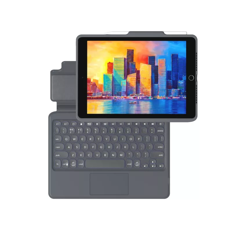 ZAGG Tastatur Pro Keys with Trackpad-Apple-iPad 10.2-Schwarz/Gray-German