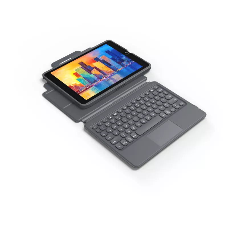 ZAGG Tastatur Pro Keys with Trackpad-Apple-iPad 10.2-Schwarz/Gray-German