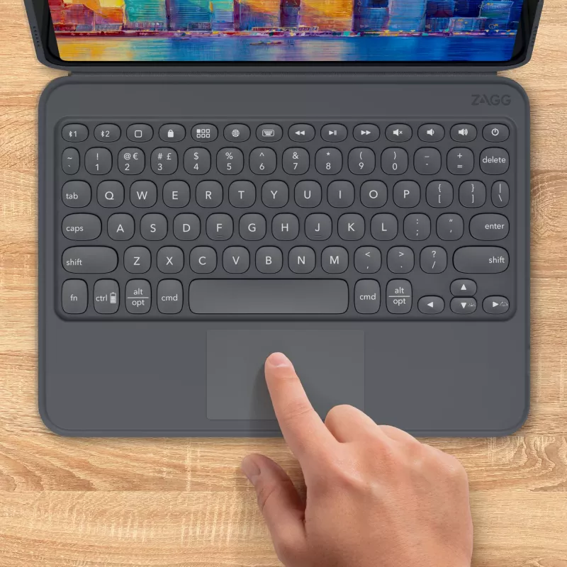 ZAGG Tastatur Pro Keys with Trackpad-Apple-iPad 10.2-Schwarz/Gray-German