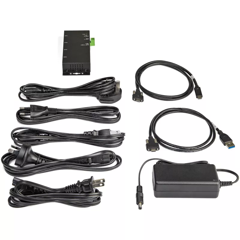 StarTech.com 4-Port USB-C-Hub 10 Gbit/s – Industrieller USB-C-Hub aus Metall – 2x USB-C & 2x USB-A – ESD-Überspannungsschutz – USB-C- oder USB-A-Host – eigenständig betriebener, montierbarer USB 3.2 Gen 2 Typ-C-Hub