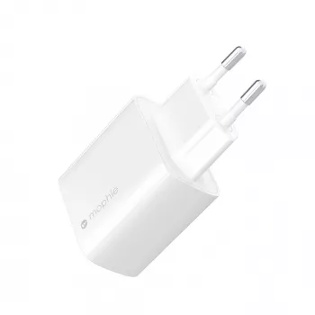 Wandadapter mophie Accessories USB-C 30W GaN Weiß EU Schnellladung