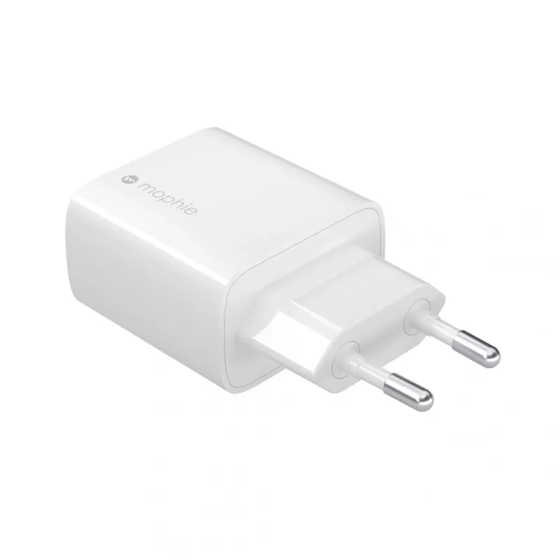 Wandadapter mophie Accessories USB-C 30W GaN Weiß EU Schnellladung
