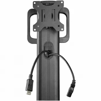 StarTech.com Mobiler Workstation-Wagen mit Monitorhalterung, CPU/PC-Halter, Tastaturablage – Ergonomischer höhenverstellbarer Desktop-Computerwagen – Rollende mobile Steharbeitsstation auf Rädern