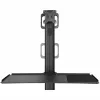 StarTech.com Mobiler Workstation-Wagen mit Monitorhalterung, CPU/PC-Halter, Tastaturablage – Ergonomischer höhenverstellbarer Desktop-Computerwagen – Rollende mobile Steharbeitsstation auf Rädern