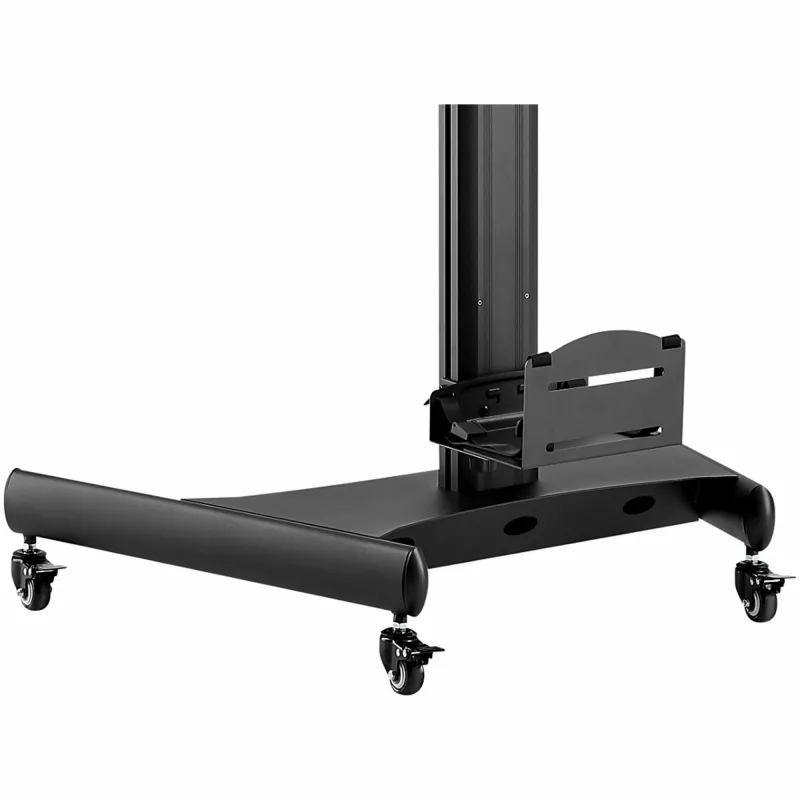 StarTech.com Mobiler Workstation-Wagen mit Monitorhalterung, CPU/PC-Halter, Tastaturablage – Ergonomischer höhenverstellbarer Desktop-Computerwagen – Rollende mobile Steharbeitsstation auf Rädern