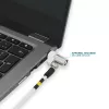 Schlankes drehbares Sicherheitsschloss Schlüssel Mobilis 001325 T Lock Weiß