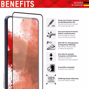 Displex Full Cover Screen Protector Samsung Galaxy S22 Ultra Tempered Glass