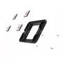 Gehäuse Compulocks SMP01B Universelle Unsichtbare Montageplatte Schwarz