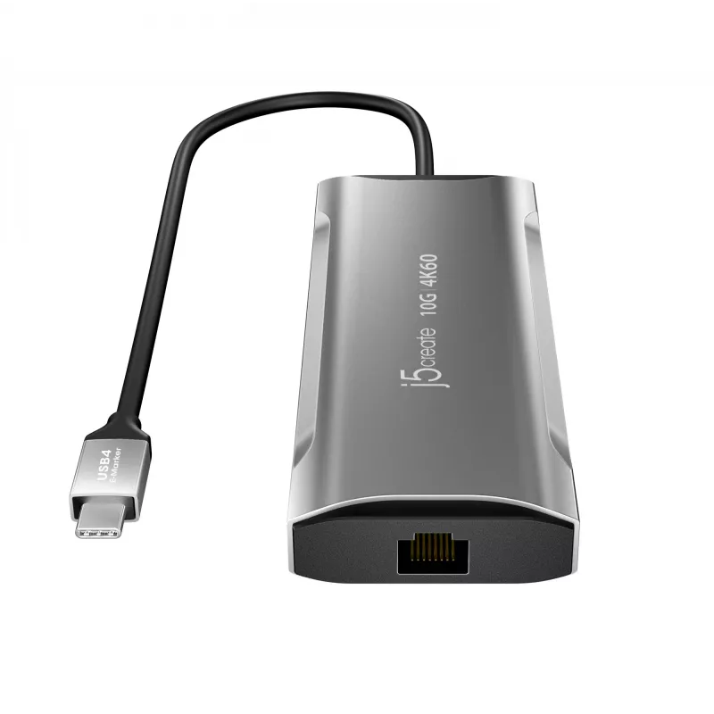 j5create JCD393 4K60 Elite USB-C® 10Gbps Mini Dock, Space Grau