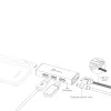 USB-Hub j5create JUH340 4-Port USB 3.0 Schwarz Aluminium