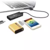 USB-Hub j5create JUH340 4-Port USB 3.0 Schwarz Aluminium