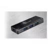 USB-Hub j5create JUH340 4-Port USB 3.0 Schwarz Aluminium