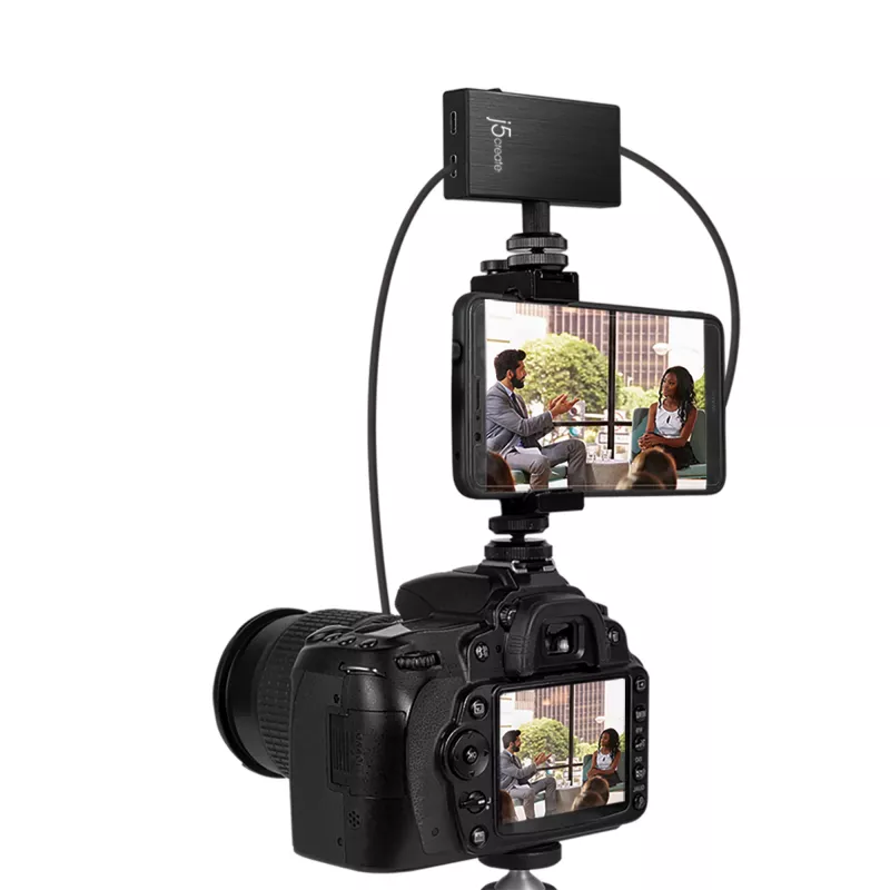 j5create JVA02 Live Capture Adapter HDMI™ auf USB-C™ mit Power Delivery, Schwarz