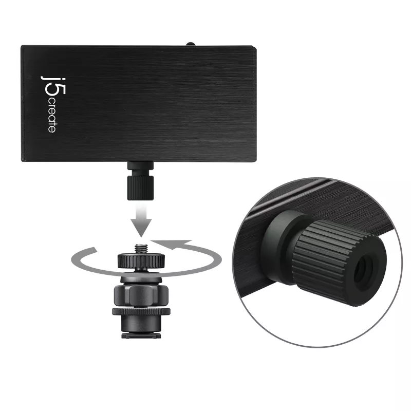 j5create JVA02 Live Capture Adapter HDMI™ auf USB-C™ mit Power Delivery, Schwarz