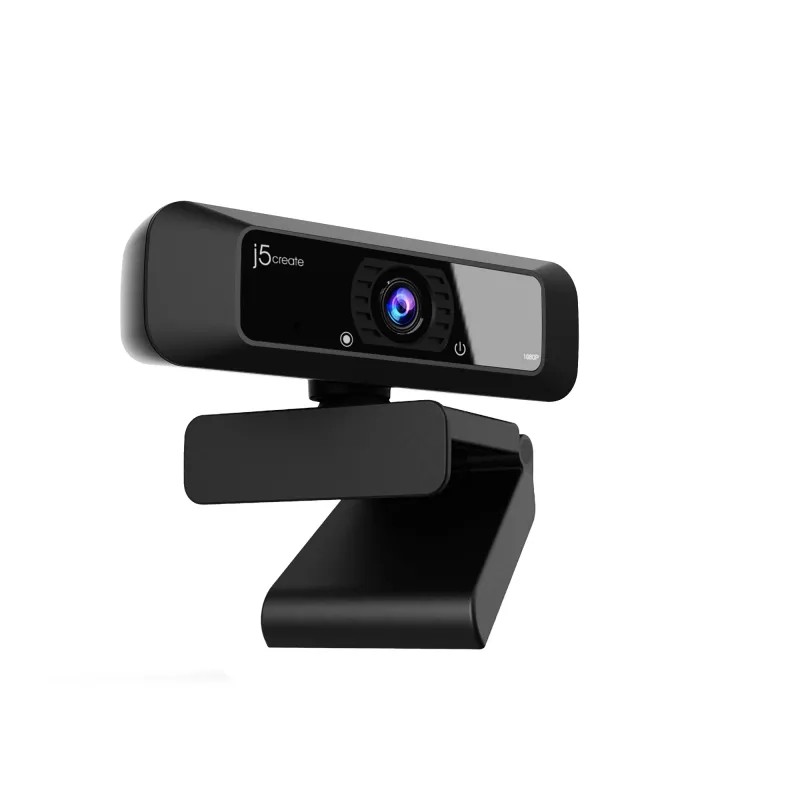 j5create JVCU100 USB™ HD-Webcam mit 360°-Rotation, 1080p Videoaufnahmeauflösung, Schwarz