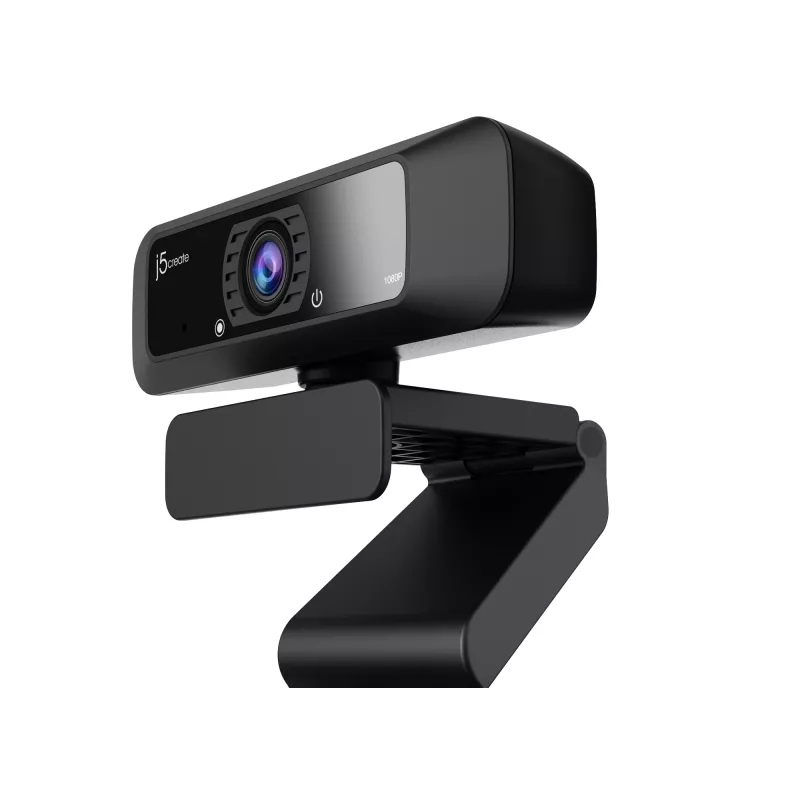 j5create JVCU100 USB™ HD-Webcam mit 360°-Rotation, 1080p Videoaufnahmeauflösung, Schwarz