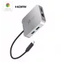 j5create JCD391 4K60 Elite USB-C® PD Multi-Port-Adapter, Silber