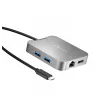 j5create JCD391 4K60 Elite USB-C® PD Multi-Port-Adapter, Silber