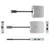 j5create JCD391 4K60 Elite USB-C® PD Multi-Port-Adapter, Silber
