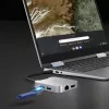 j5create JCD391 4K60 Elite USB-C® PD Multi-Port-Adapter, Silber