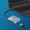 j5create JCD391 4K60 Elite USB-C® PD Multi-Port-Adapter, Silber
