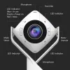 j5create JVCU360 360° Allround-Webcam, 1080p Videoaufnahme-Auflösung, Weiß und Schwarz
