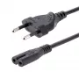 StarTech.com 3 m (10 ft) Laptop-Netzkabel, EU-Stecker auf C7, 2,5 A 250 V, 18 AWG, Laptop-Ersatzkabel, Drucker-Netzkabel, Laptop-Ladekabel, Laptop-Netzteilkabel, Schwarz
