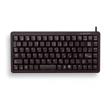 Kompakte Tastatur Cherry G84-4100LCAGB-2 QWERTY 83 Tasten Combi USB/PS/2 Schwarz 1,75 m Kabel