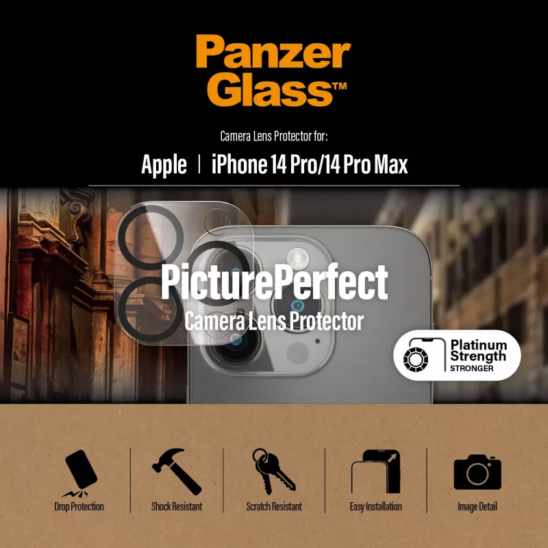 Kamera-Objektivschutz PanzerGlass Apple iPhone 14 Pro 14 Pro Max Kratzfest Stoßfest
