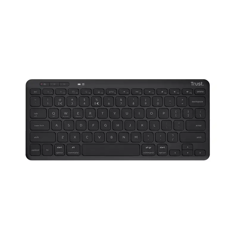 Trust Lyra Tastatur Office USB RF Wireless Bluetooth Deutsch Schwarz Tenkeyless