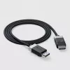 ALOGIC FUDP2-SGR DisplayPort-Kabel 2 m Grau Schwarz