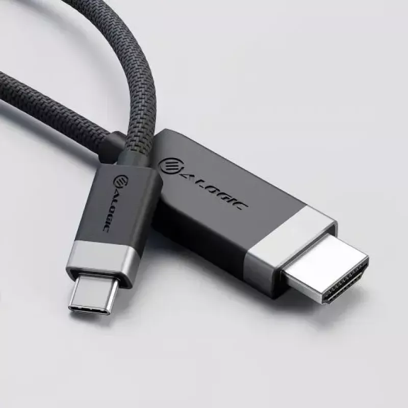 ALOGIC FUCHD2-SGR Videokabel-Adapter 2 m HDMI Typ A USB Typ-C Grau