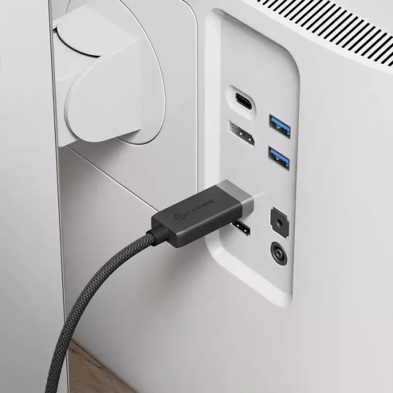 ALOGIC FUDPHD2-SGR Videokabel-Adapter 2 m DisplayPort HDMI Schwarz Grau