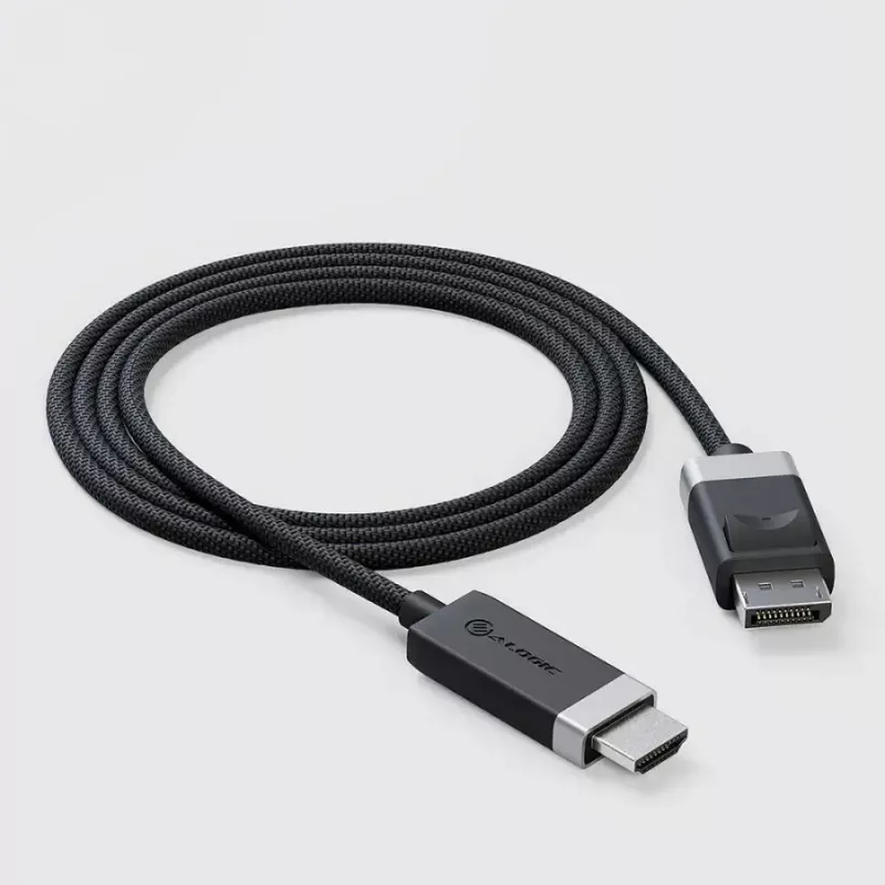 ALOGIC FUDPHD2-SGR Videokabel-Adapter 2 m DisplayPort HDMI Schwarz Grau