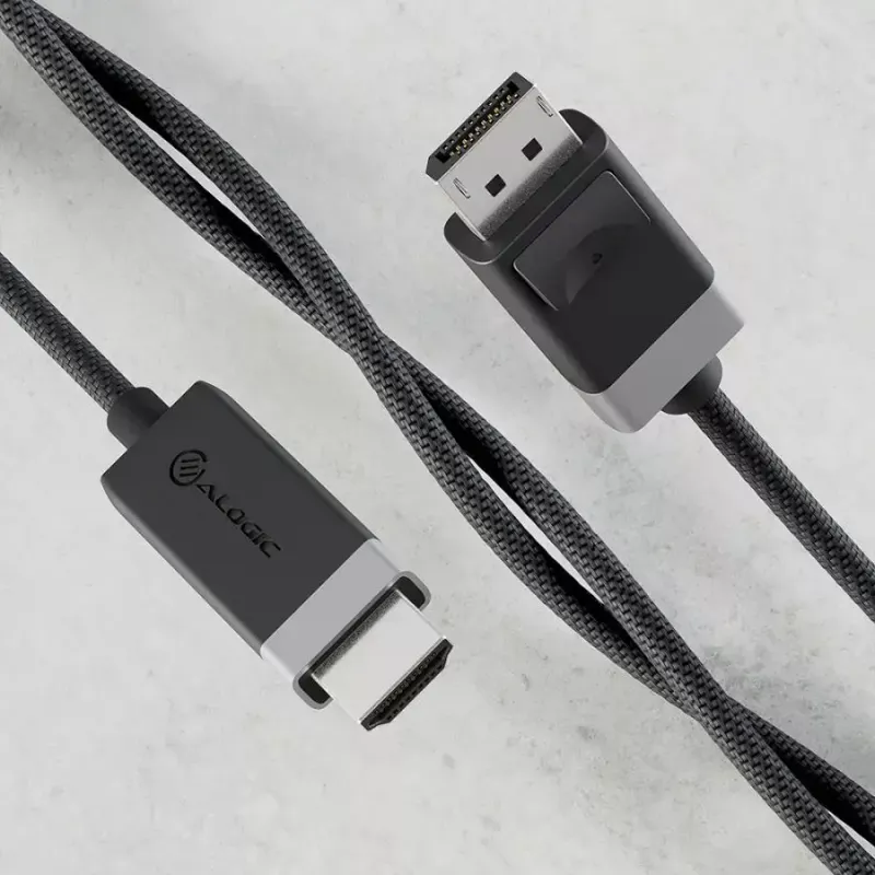 ALOGIC FUDPHD2-SGR Videokabel-Adapter 2 m DisplayPort HDMI Schwarz Grau