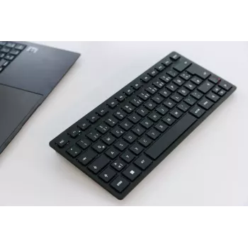 CHERRY KW 9200 MINI Tastatur Universal USB + RF Wireless + Bluetooth QWERTY Nordisch Schwarz