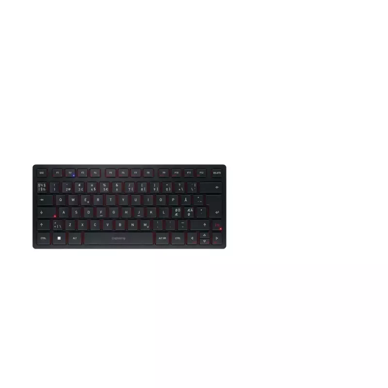 CHERRY KW 9200 MINI Tastatur Universal USB + RF Wireless + Bluetooth QWERTY Nordisch Schwarz