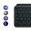 Logitech MX Keys S Tastatur Universal RF Wireless + Bluetooth AZERTY Belgisch Graphite