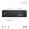 Logitech MX Keys S Tastatur Universal RF Wireless + Bluetooth AZERTY Belgisch Graphite